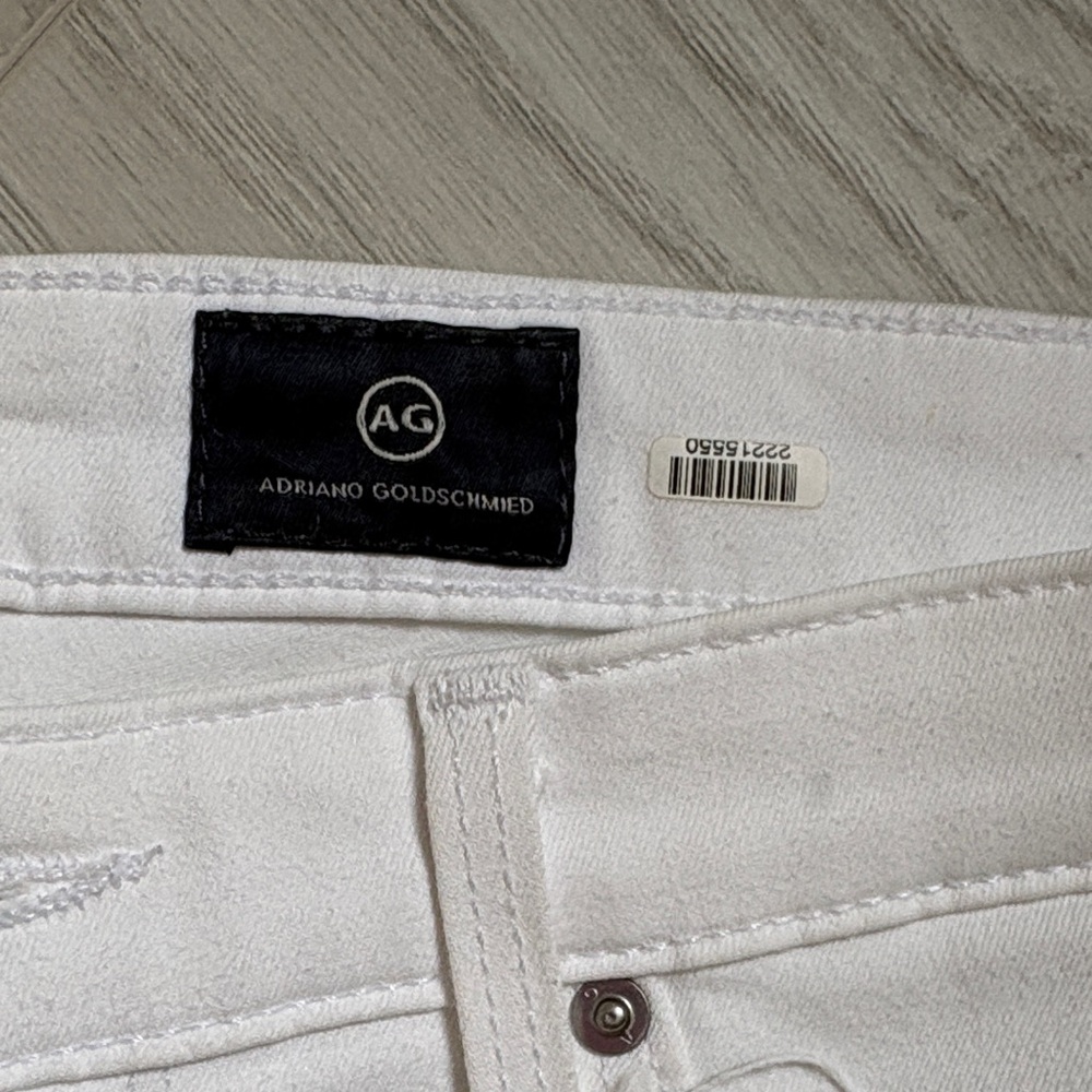 AG Adriano Goldschmied Women's Prima Cigarette Leg White Jean - Picture 2 of 6